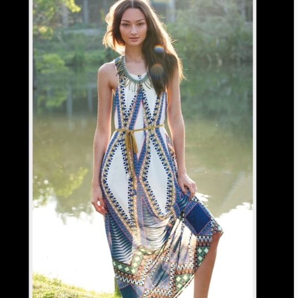 Anthropologie Dresses & Skirts - Anthropologie Maeve Pakpao Belted Maxi Dress